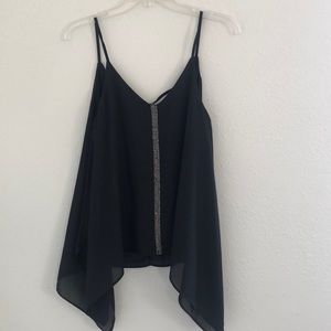 Black sequined top